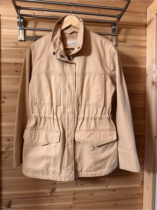 Universal Thread Jackets & Blazers - Universal Thread Tan Utility Jacket with Waist Drawstring